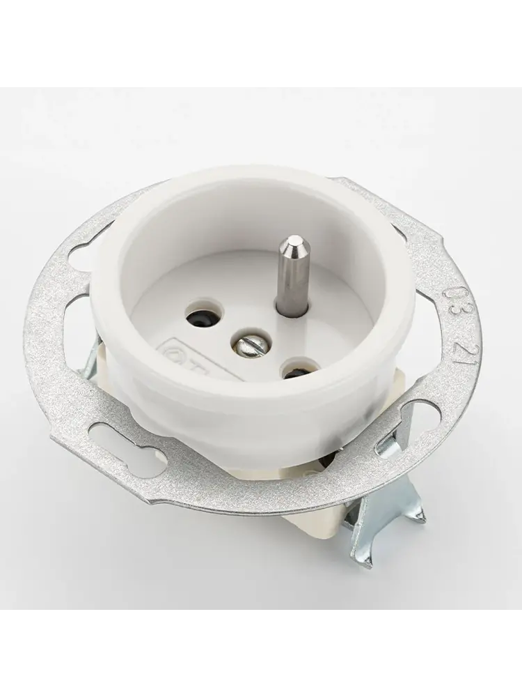 Bakeliet stopcontact inbouw - THPG stopcontact - Retro stopcontact