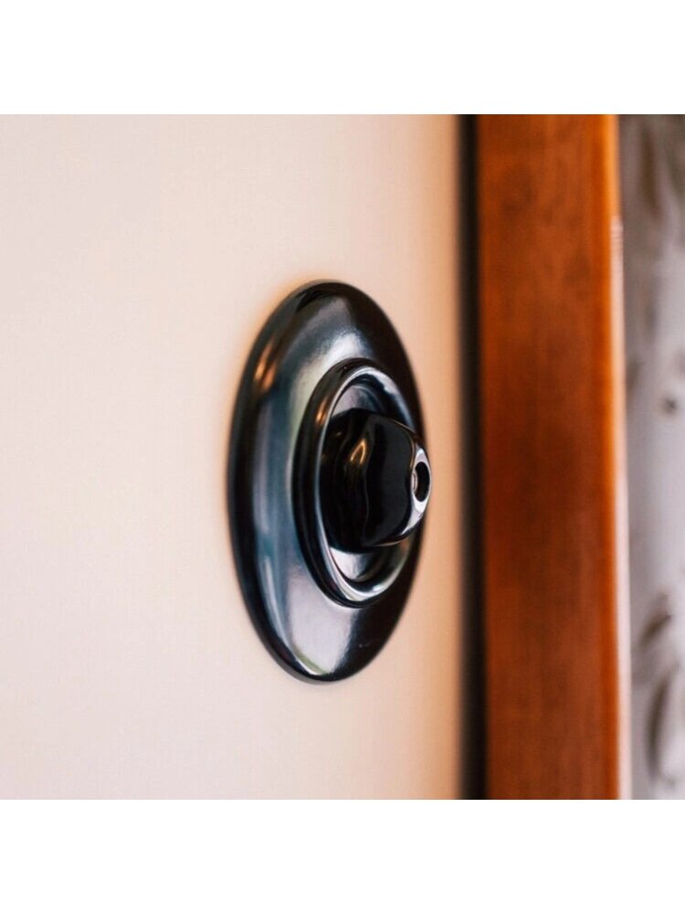 Bakeliet afdekraam inbouw - THPG schakelmateriaal - Retro schakelaar