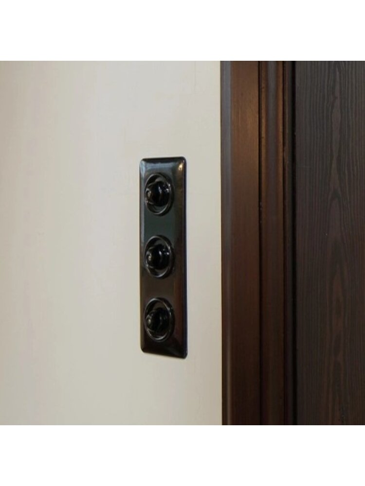 Bakeliet afdekraam inbouw - THPG schakelmateriaal - Retro schakelaar