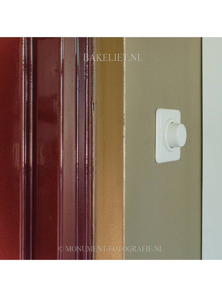 Bakeliet Dimmerknop Inbouw – Gebroken Wit – 1930-serie