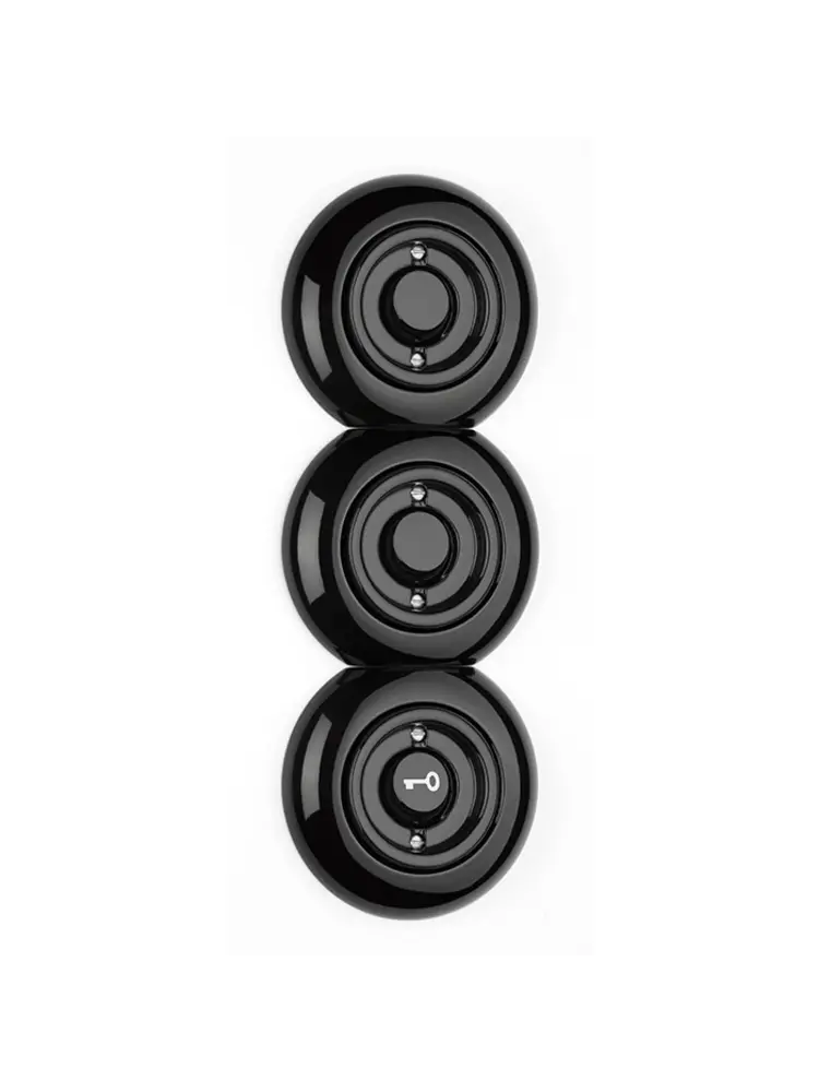 Porselein Middenafdekraam – Inbouw – Zwart – 1920-serie