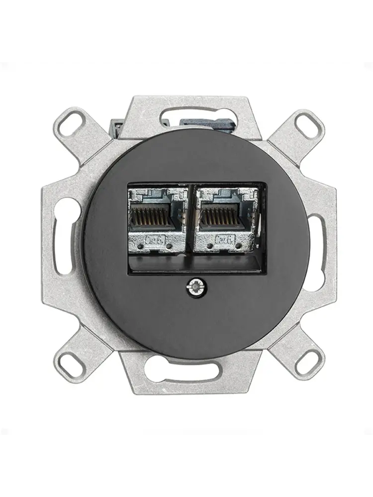 Porselein Inbouw Data Wandcontactdoos – Jaren ’20–’40-stijl