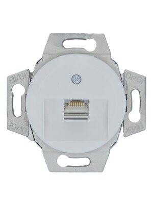 Bakeliet data wandcontactdoos 1 x RJ45