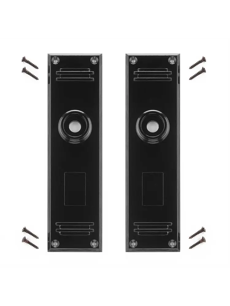 Bakeliet deurknop schild (groot 2 stuks) ART DECO 1920