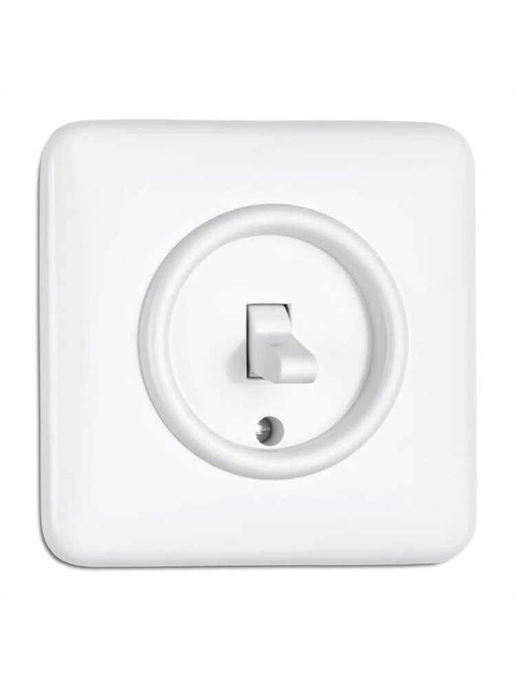 Bakeliet Afdekraam Inbouw voor Dimmer & Data – Gebroken Wit – 1930-serie