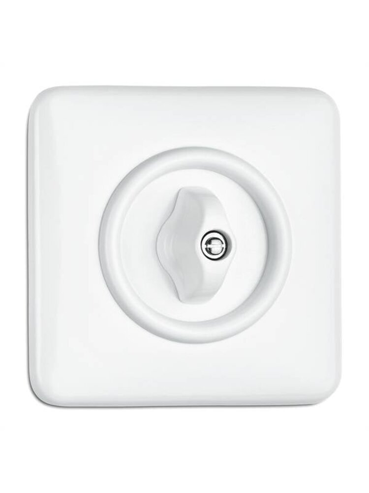 Bakeliet Afdekraam Inbouw voor Dimmer & Data – Gebroken Wit – 1930-serie