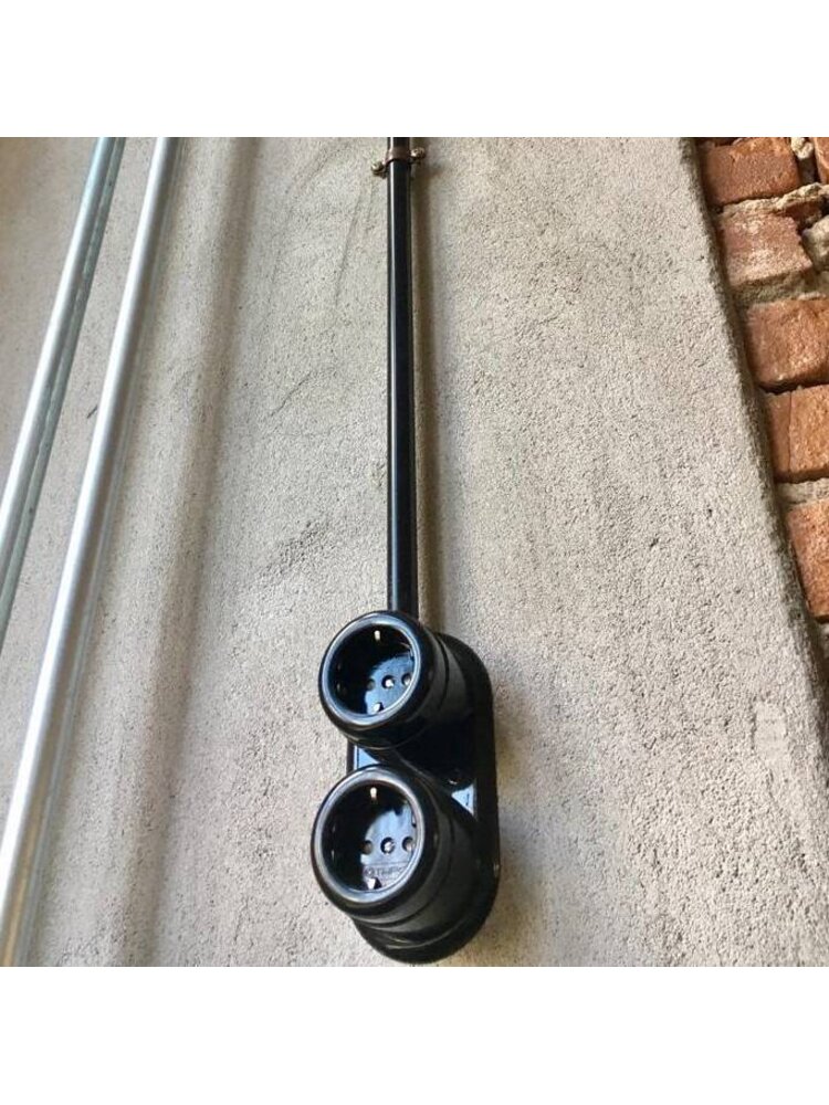 Stalen Elektrabuis 20 mm – Opbouw – Zwart