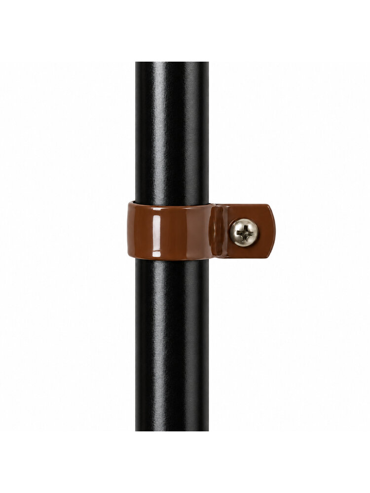 Zadel Staal 20 mm – Opbouw – Bruin