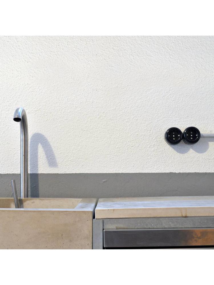 Bakeliet stopcontact opbouw - THPG stopcontact - Retro stopcontact