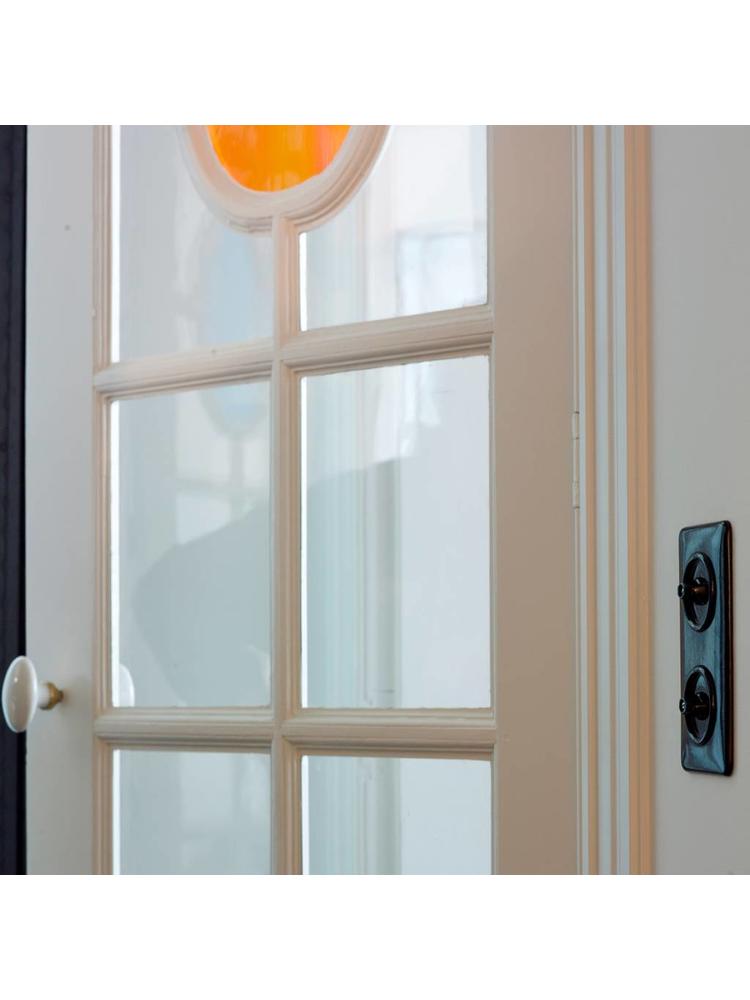 Bakeliet Serieschakelaar Inbouw – Zwart – Jaren ’30–’50