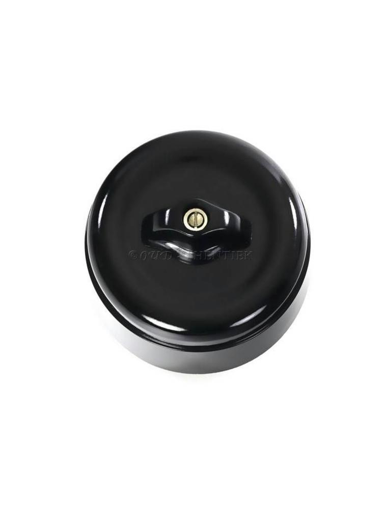 Bakeliet Kruisschakelaar Opbouw – Zwart – Jaren ’30–’50