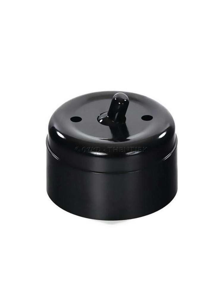 Bakeliet Kruisschakelaar Opbouw – Zwart – Jaren ’30–’50