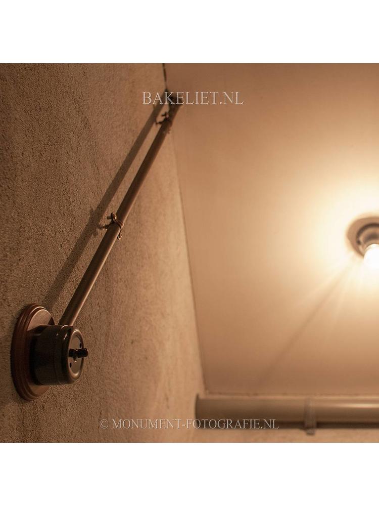 Bakeliet Kruisschakelaar Opbouw – Zwart – Jaren ’30–’50