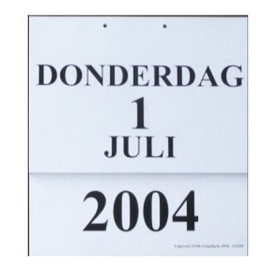 Grootletter dagkalender A4 2016