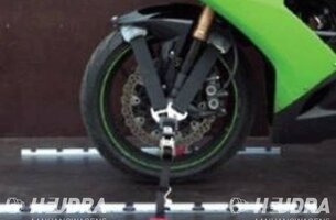 Speciale Heudra motorfiets rail
