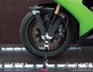 Speciale Heudra motorfiets rail
