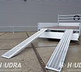 Stalen oprijplaten voor Hulco Medax plateauwagen