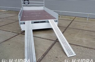Aluminium oprijplaten voor Hulco Medax plateauwagen