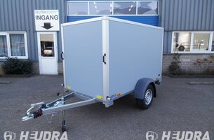 Opbouw exterieur grijs voor Saris gesloten aanhangwagen