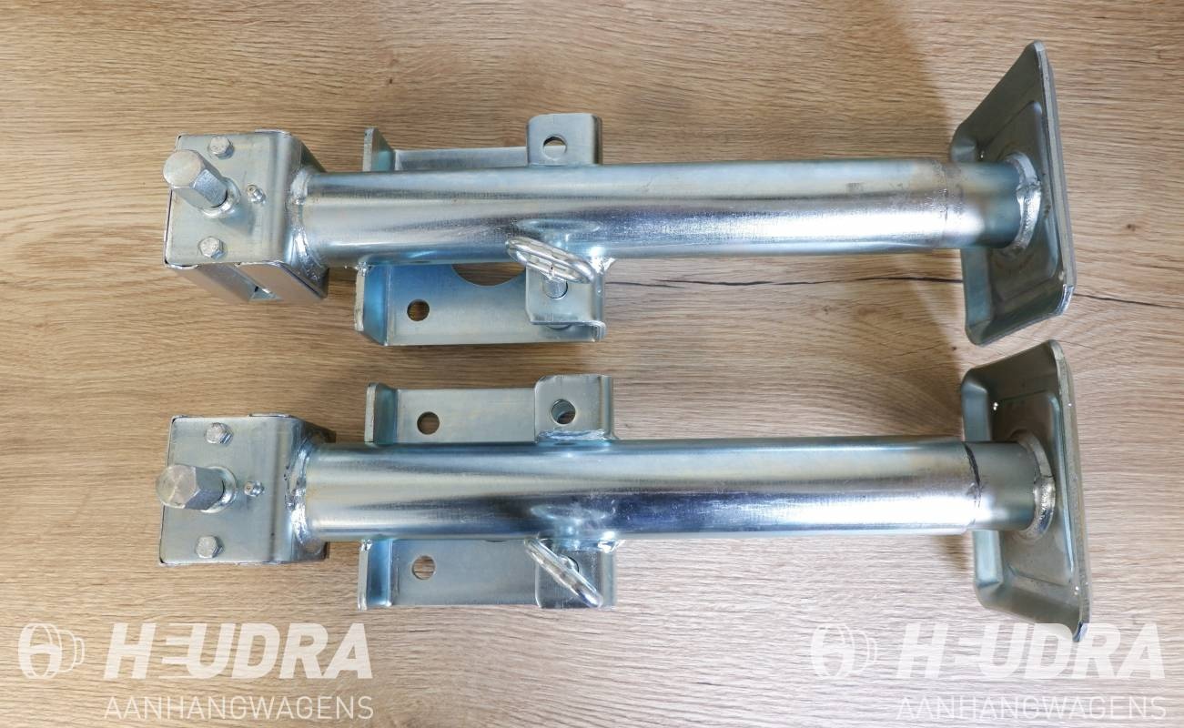 Steunpoot klapbaar met flens (set)