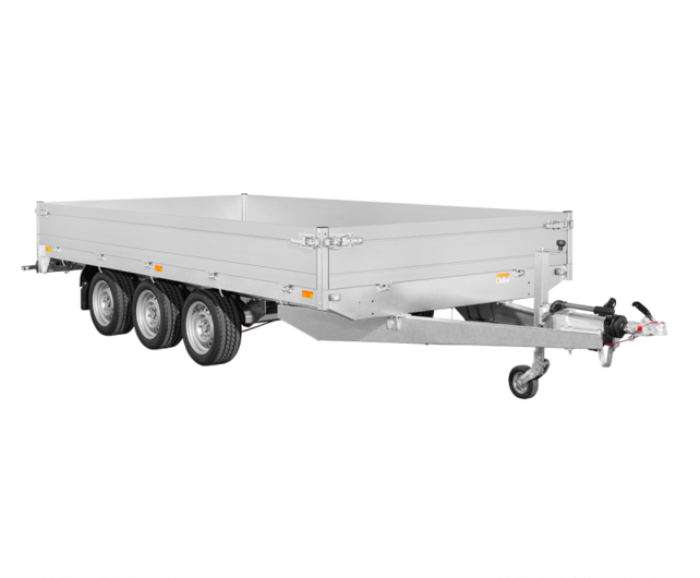 Saris plateauwagen tridemas (3-as) 3500kg 406x204cm