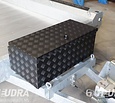 Zwarte aluminium disselkist maat L 750x380x280mm