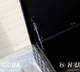 Zwarte aluminium disselkist maat L 750x380x280mm