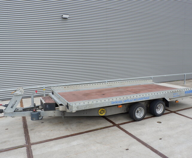 Verhuurmodel kantelbare autotransporter 430x210cm