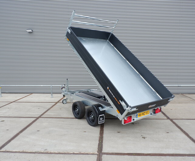 Saris driezijdige elektrische kipper 2700kg 306x184cm Black Edition