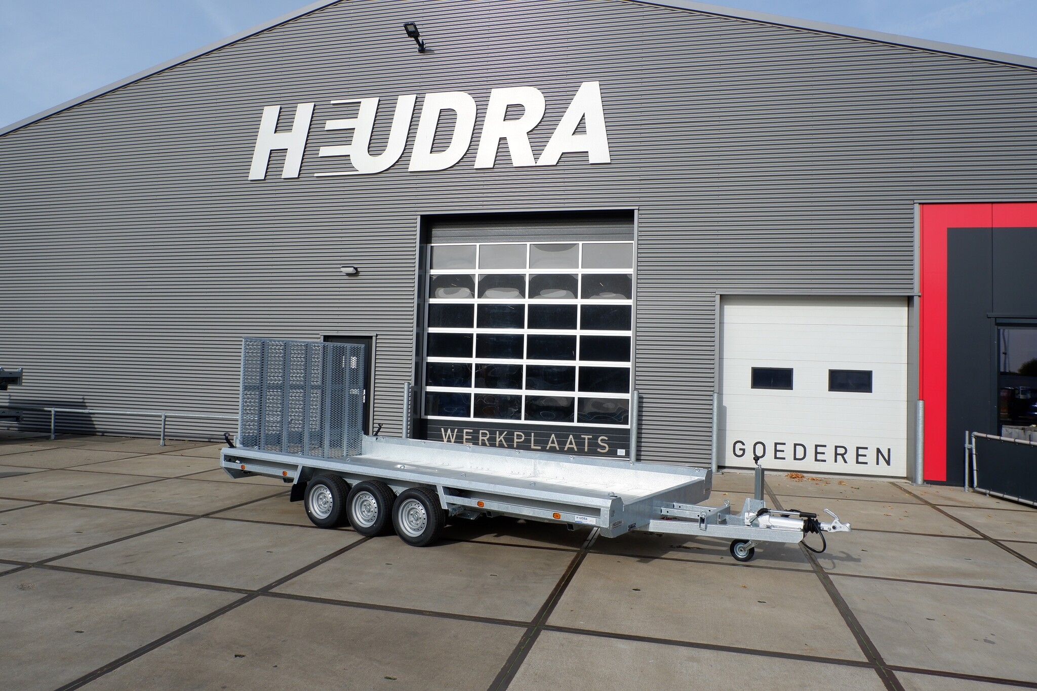 Hulco Terrax-3 3500kg 469x195cm machinetransporter met klep 150cm