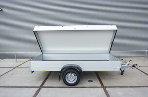 Anssems bagagewagen met zijwaarts scharnierende deksel