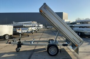 Humbaur kipper handbediend 1300kg 230x140cm