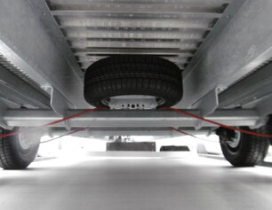 Reservewielsteun Anssems AMT-ECO autotransporter