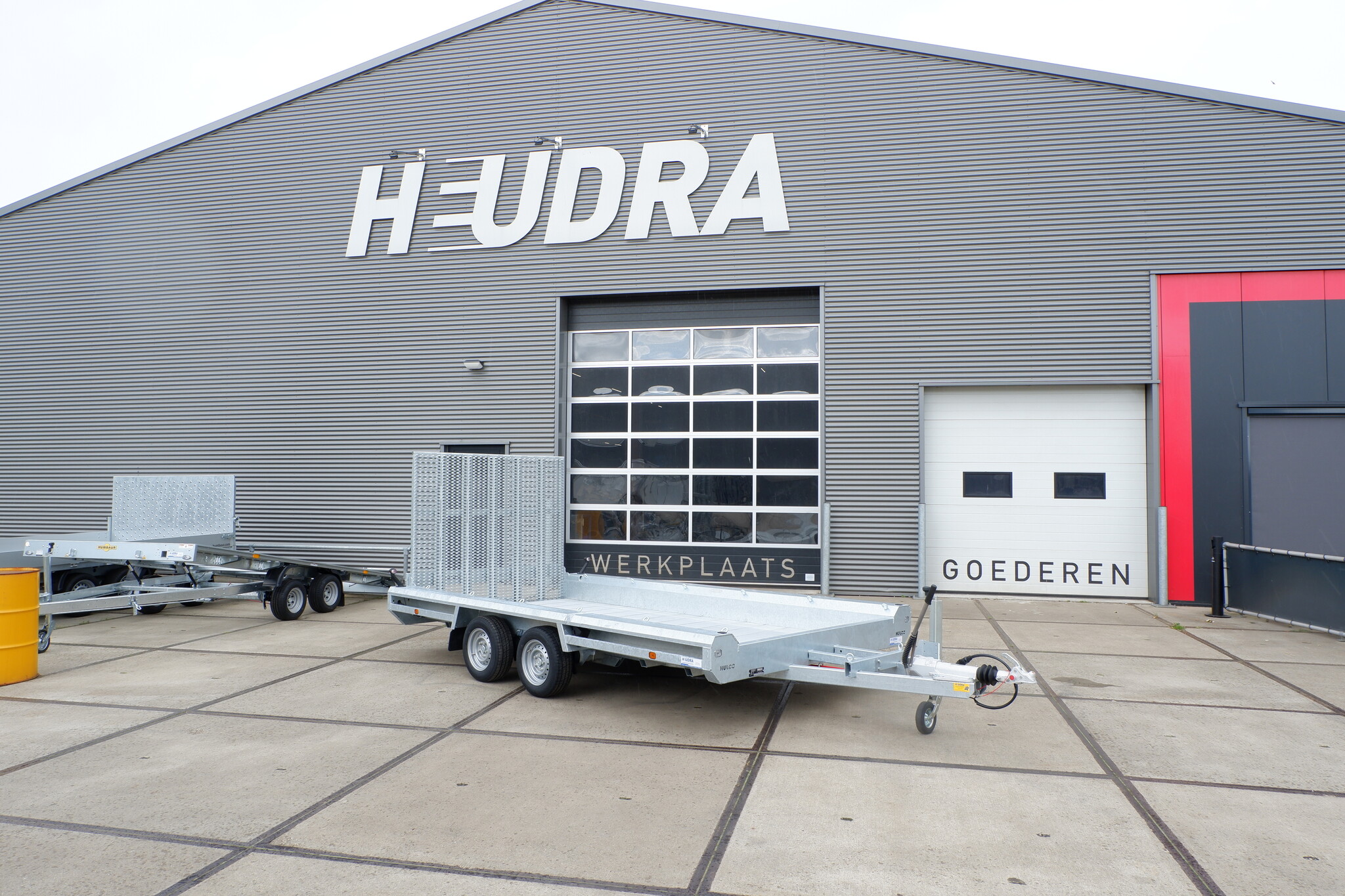 Hulco Terrax-2 3000kg 394x180cm machine-transporter met klep 150cm