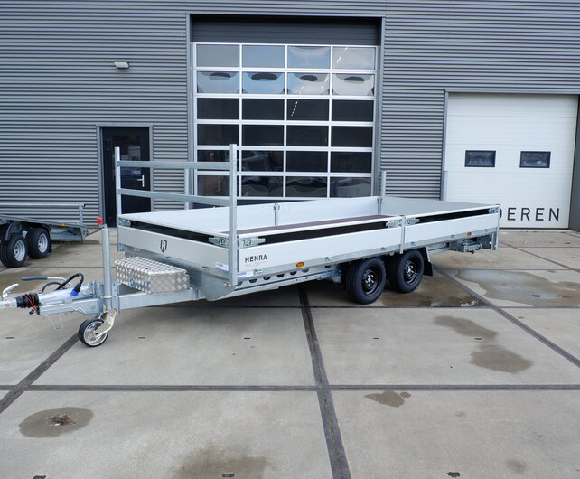 Henra Plateauwagen Tandemas 3500kg 453x202cm Xpert