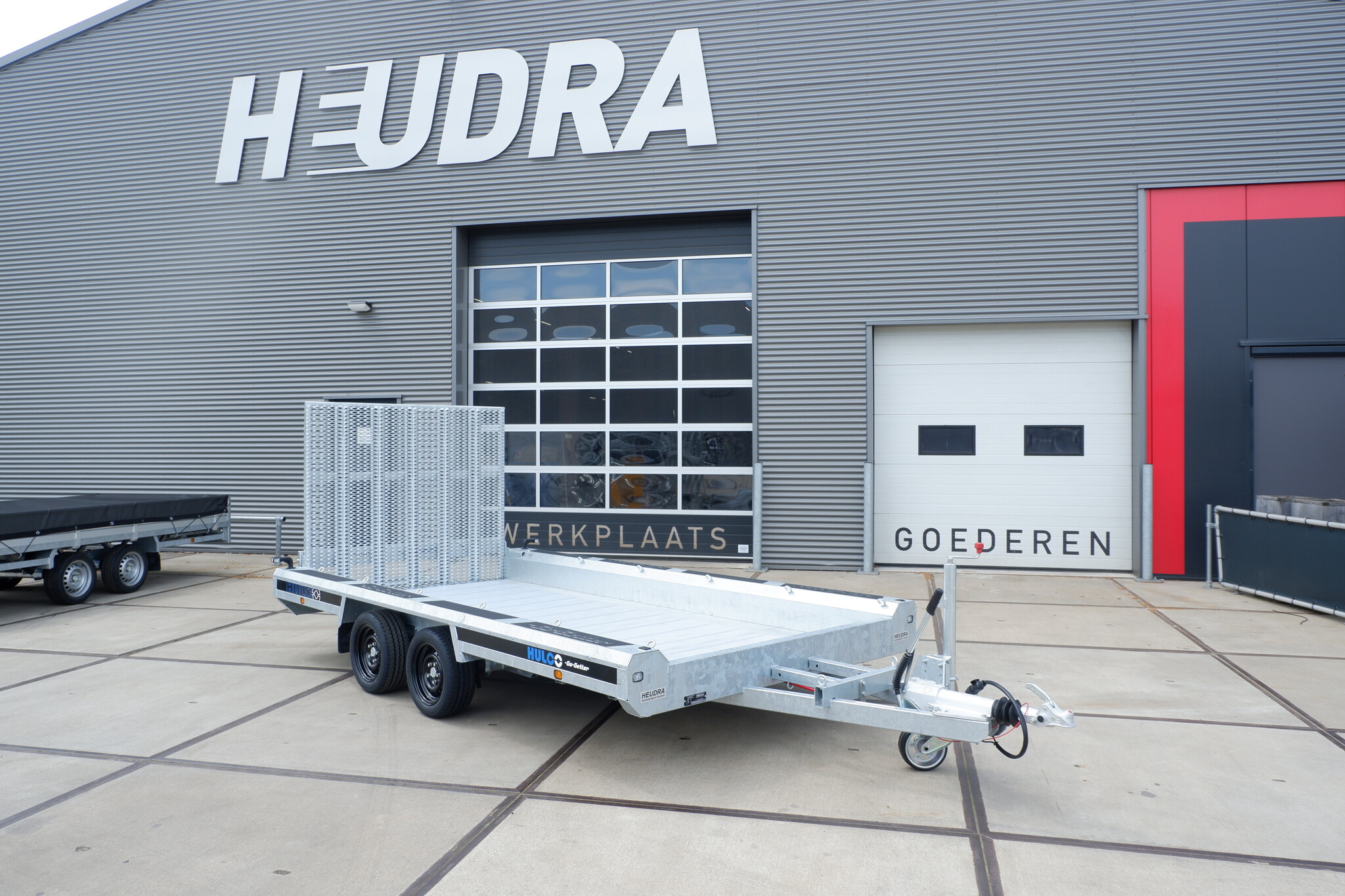 Hulco Terrax-2 3500kg 394x180cm machine-transporter met klep 150cm Go-Getter