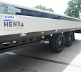 Plateauwagen Henra Tandemas 2700kg 351x185cm Xpert Black Bottom