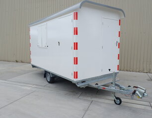 Anssems PTS schaftwagen met toilet 1400kg 390x188x211cm