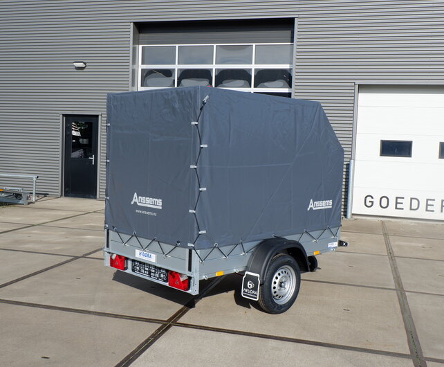 Anssems bakwagen GTB750 met huif 211x126x150cm