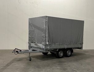 Anssems PSX plateauwagen 2500kg met huif 325x178x150cm