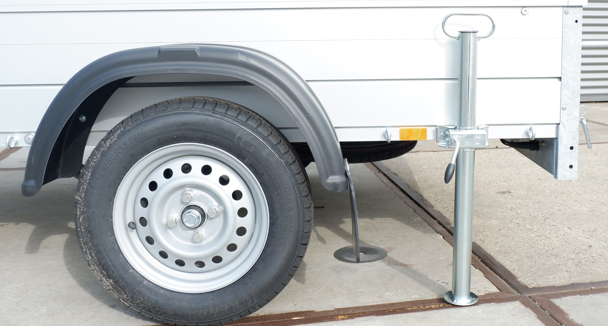 Steunpoot voor uw aanhangwagen Universeel (set)