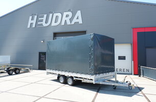 Hulco Medax-2 plateauwagen 3000kg met huif 405x203x210cm