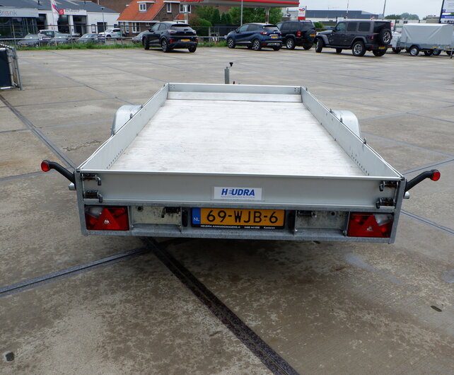 Marge kar: gebruikte Anssems AMT autotransporter 1200kg 340x170cm