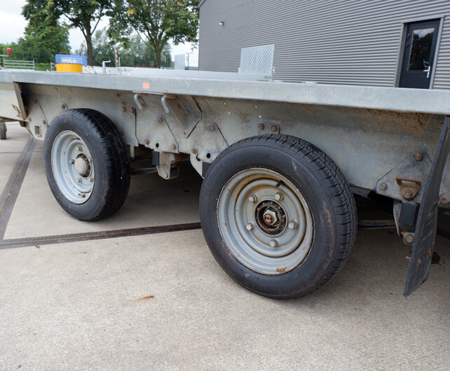 Gebruikte Ifor Williams machinetransporter 3500kg 370x186cm