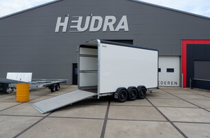 Henra gesloten aanhangwagen Tridemas 3500kg 465x184x240 Xpert met oprijklep
