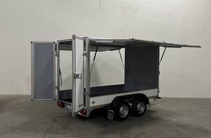 Saris gesloten aanhangwagen GO 2000kg 306x154x180cm met dubbele verkoopklep