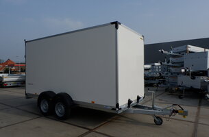 Humbaur gesloten aanhangwagen 2500kg 407x177x200cm met oprijklep