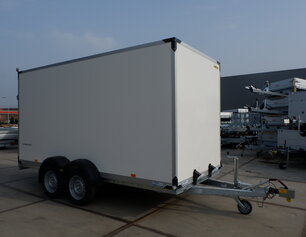 Humbaur gesloten aanhangwagen 2500kg 407x177x200cm met oprijklep