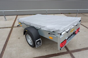Vlakzeil voor Humbaur Steely bakwagen