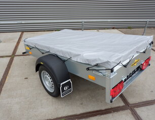 Vlakzeil voor Humbaur Steely bakwagen
